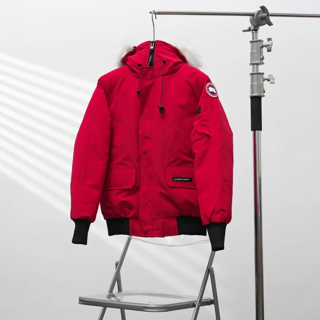 P720 CANADA GOOSE丨Canada Goose 01 Pilot Hooded Down Jacket Color: Chinese Red Size: XS-XXL